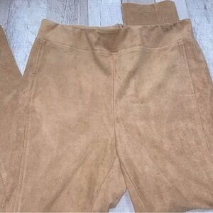 Suede Camel Pants